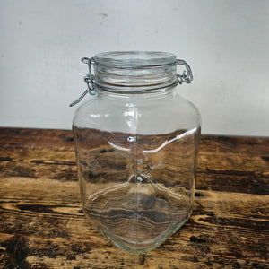 Bormioli Rocco Fido Glass 3 Liter Square Canning Jar from ITALY (No Gasket)
