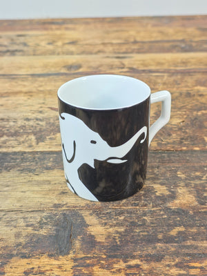 Grand Hotel by Andrew Martin – Black & White Elephant Coffee Mug