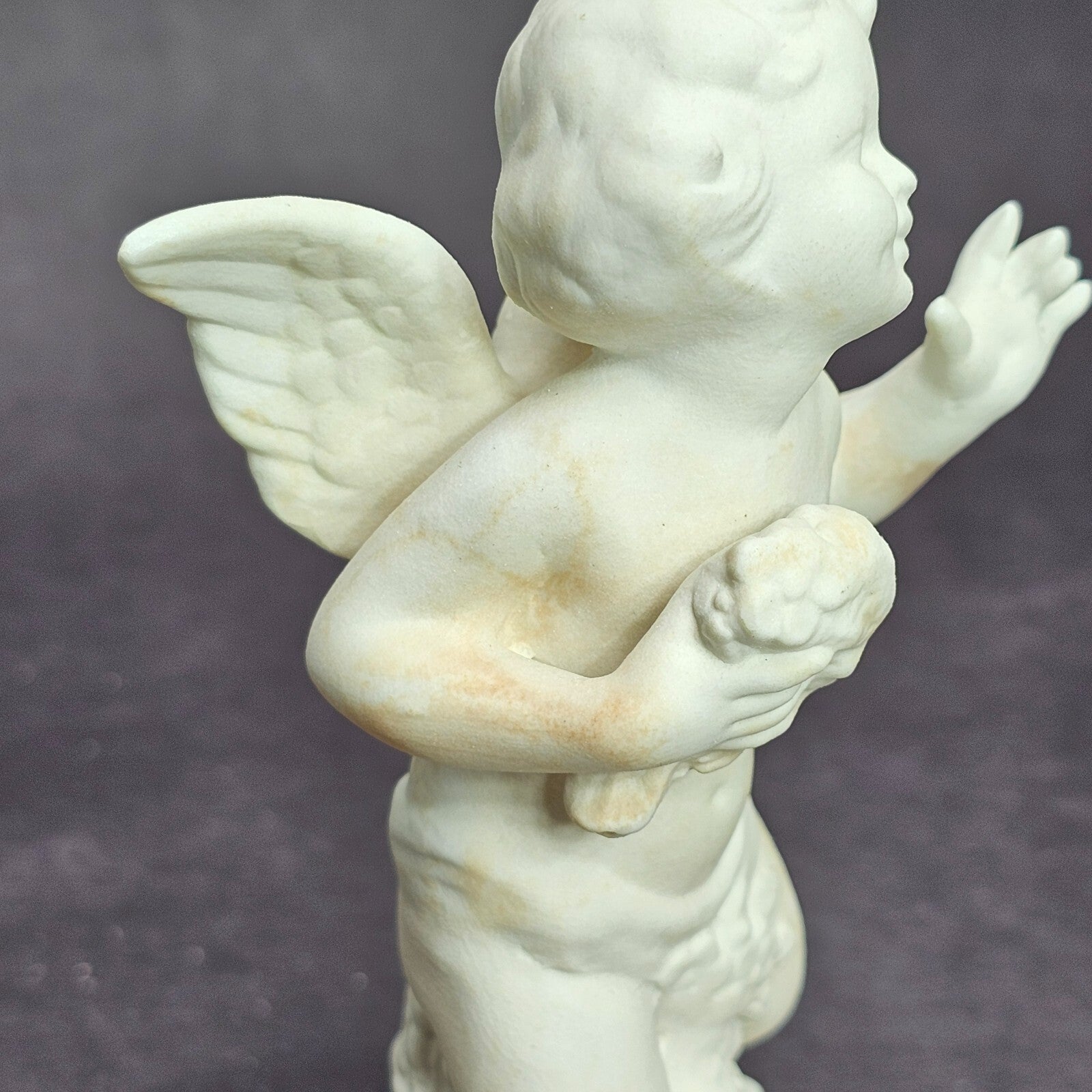 Vintage Dresden Original Germany Bisque Cherub Figurines Four Seasons (Stains)
