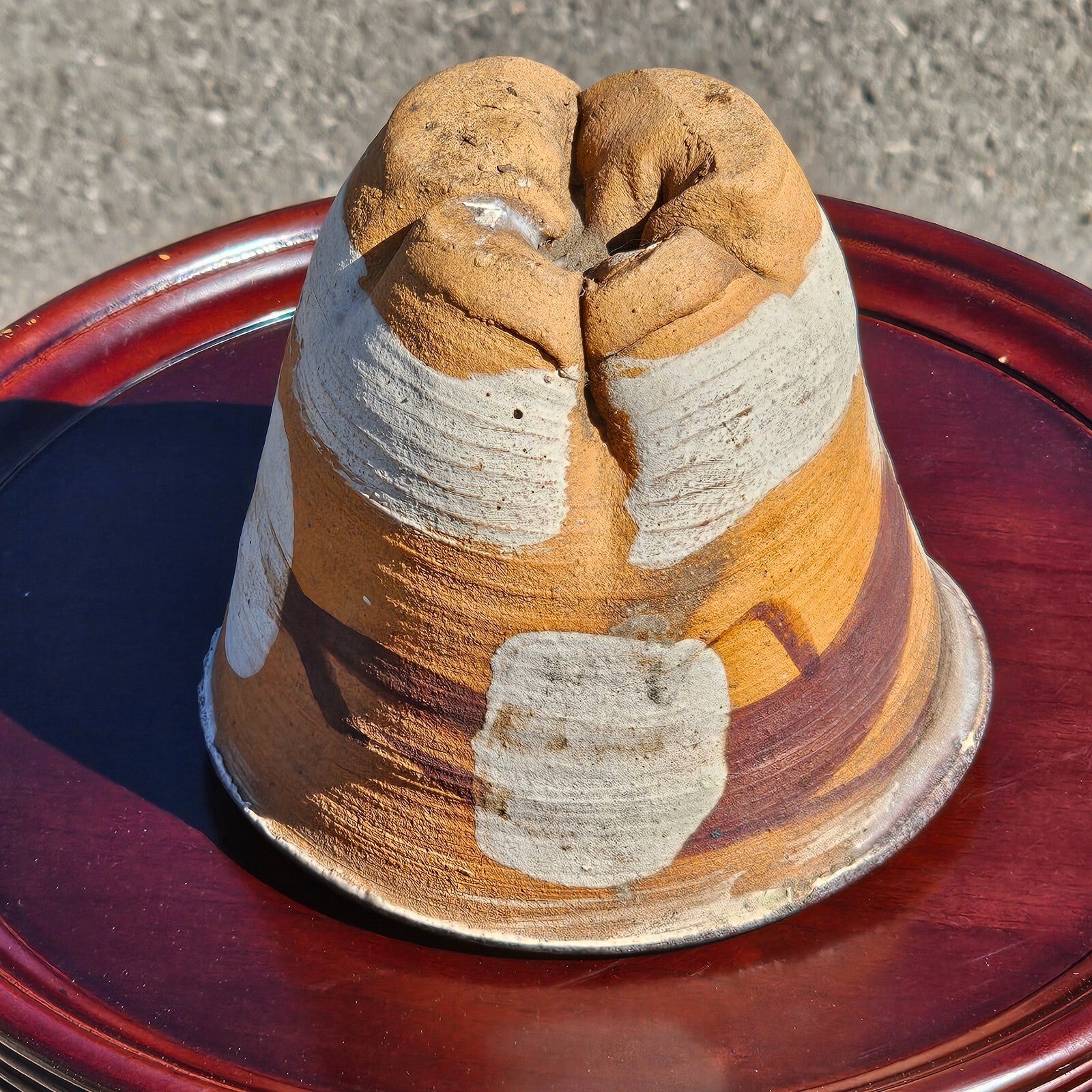 Small Handmade Pottery Planter 5" Dia x 4.5" H