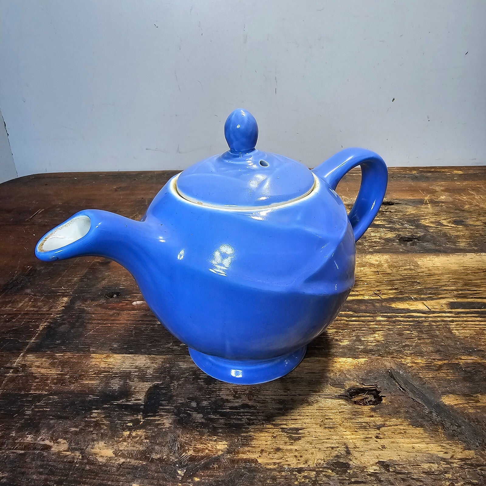 Vintage Hall China Blue Teapot