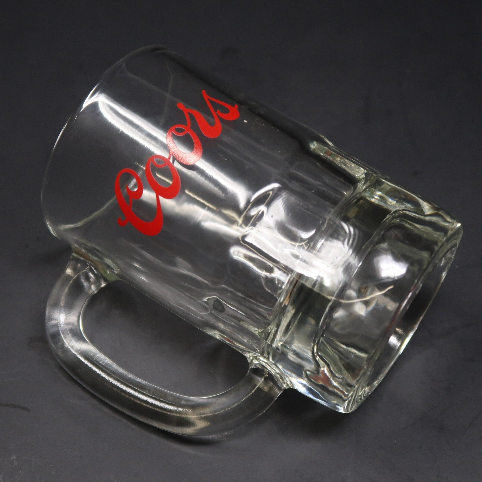 Vintage Coors Beer Glass Mug 12 fl oz. 3" x 3" x H 5" Heavy 1.5 lb.