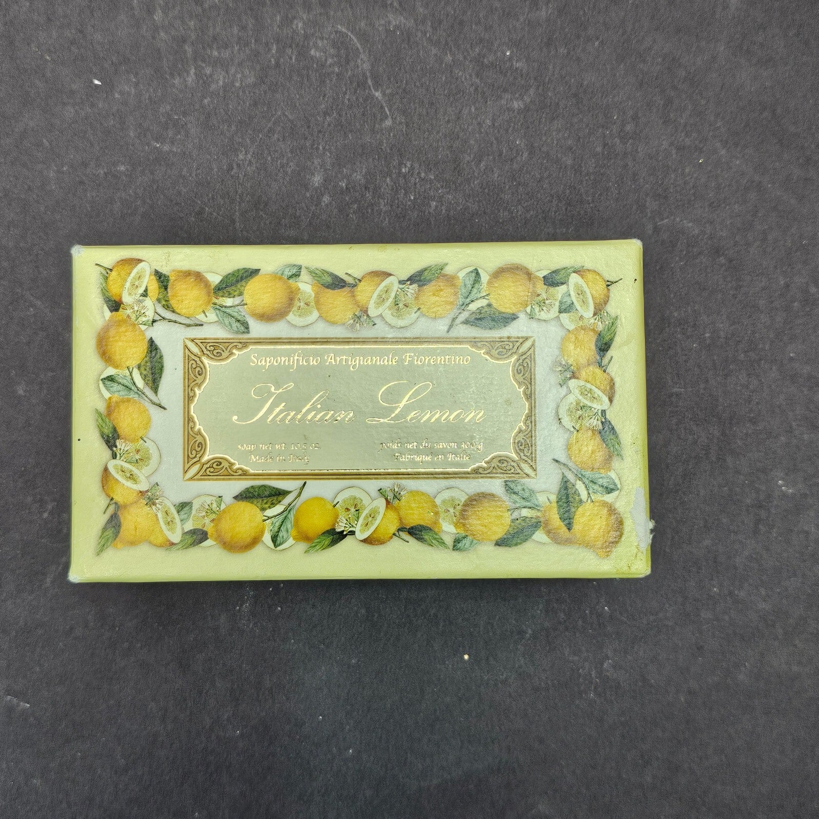 Saponificio Artigianale Fiorentino Boxed Italian Lemon Scented Soap 10.5 oz.