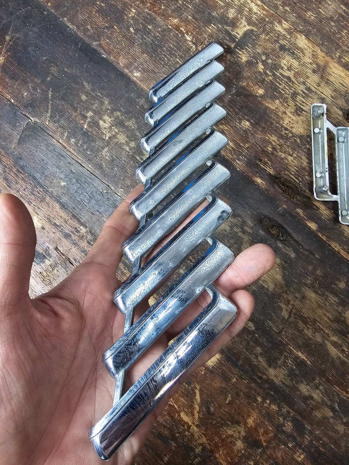 1955 - 1957 Thunderbird Chrome Hash Marks Both Sides T-bird Car Trim Pieces Ford