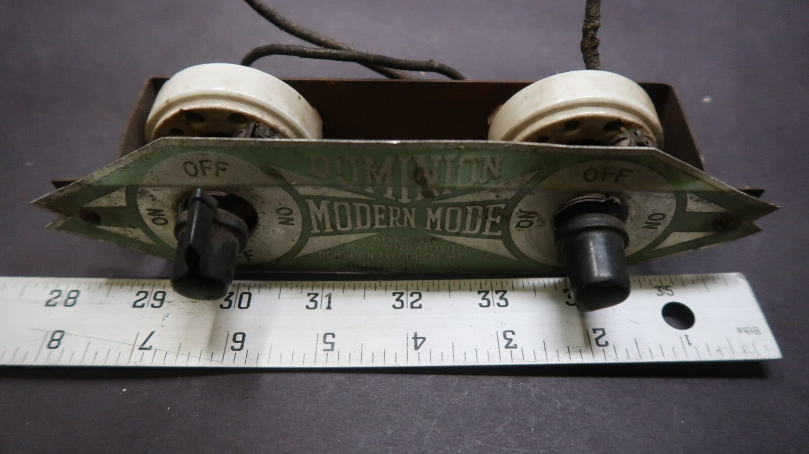 Dominion Electrical MFG Co. Modern Mode Style 546 (Parts Only)