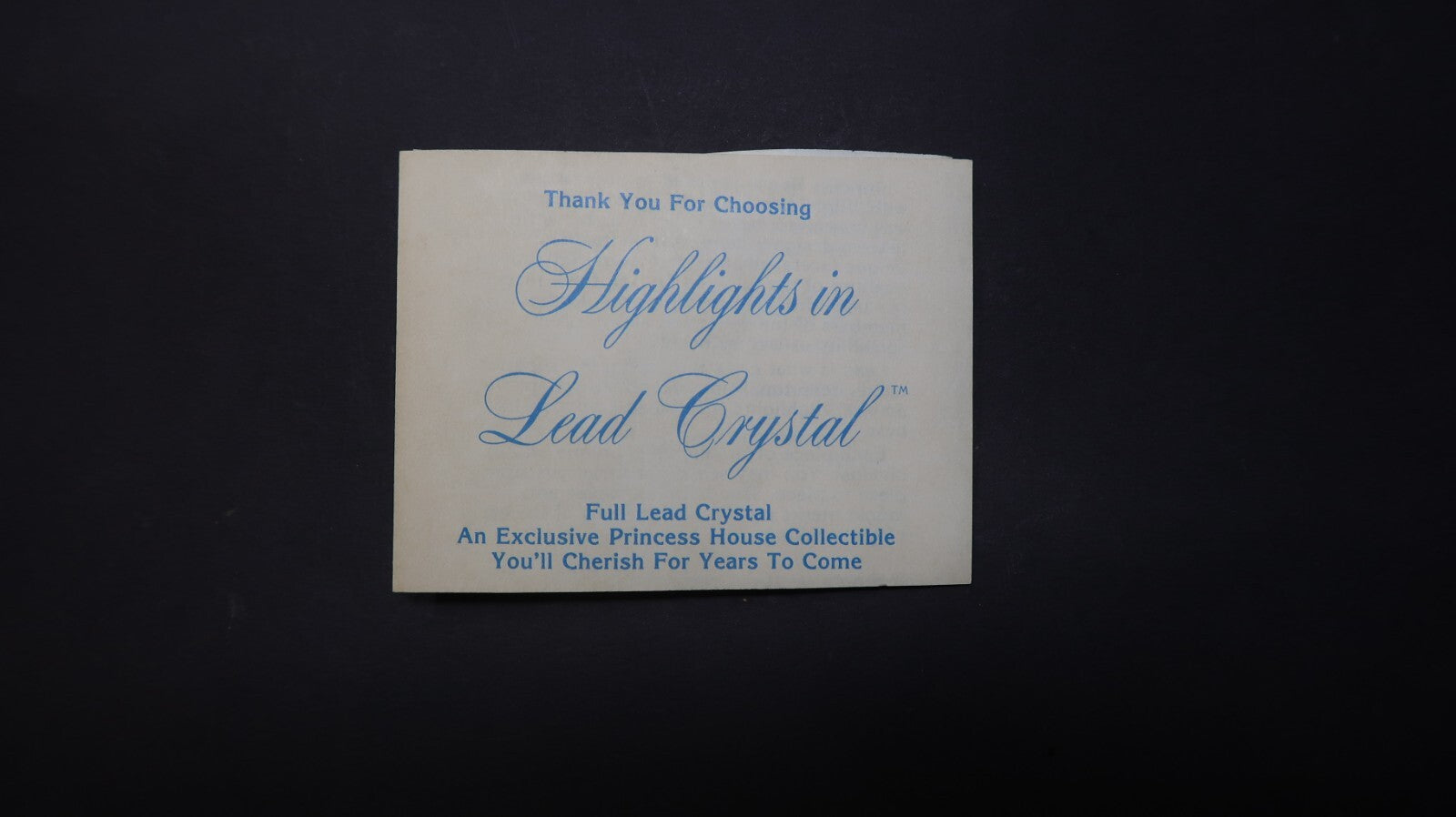 Princess House Highlights Lead Crystal # 870 Divided Serving Dish 8"