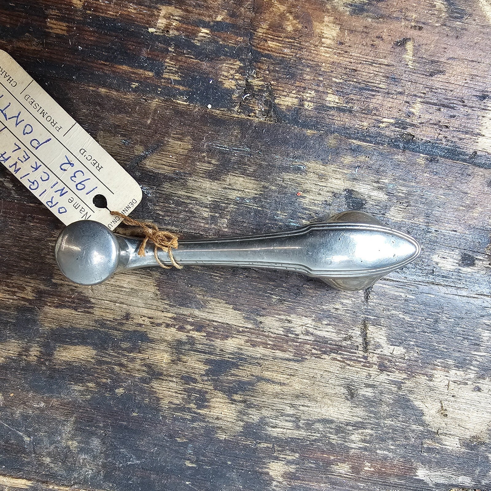 1932 Pontiac GM Original Nickel Plated Window Crank Antique