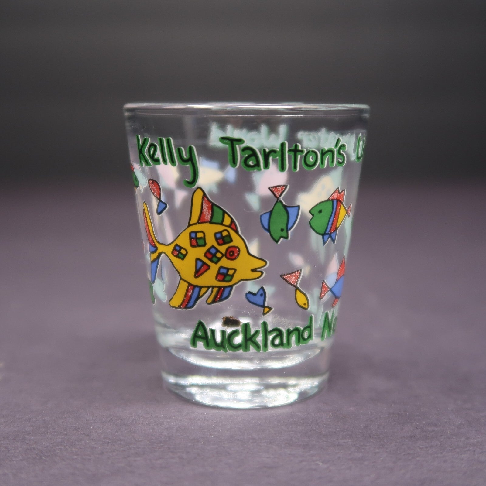 Kelly Tarlton's Aquarium New Zealand Souvenir Shot Glass H 2.3"