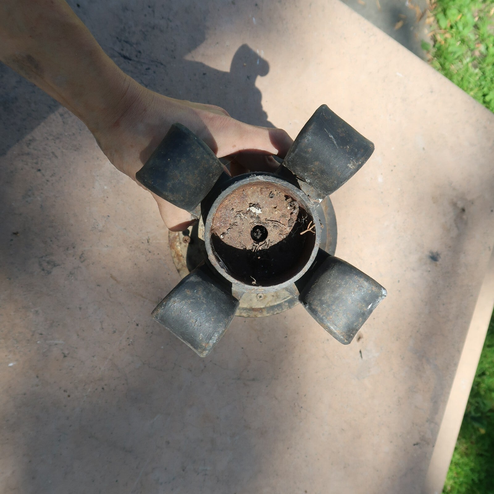 Iron Garden Candle Holder 8" x 8" x H 12.5" (12 lb.)