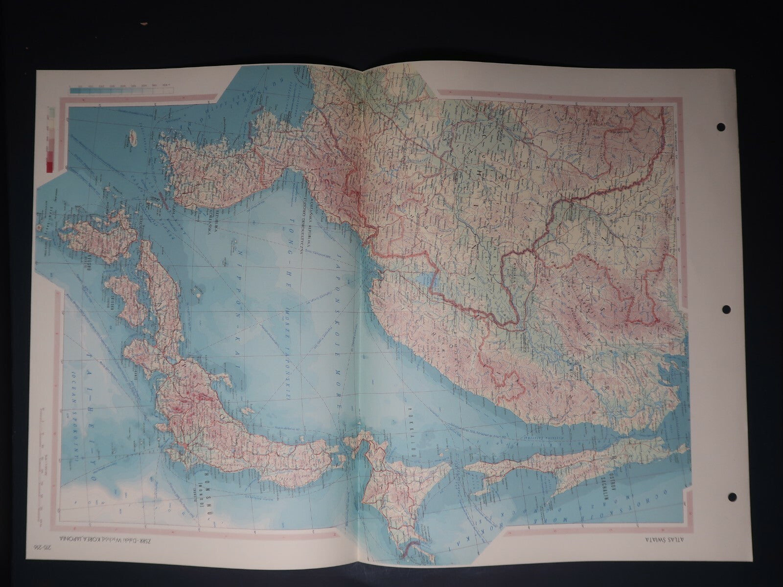 Vintage World Atlas Part VI (Atlas Świata część VI) Polish Version 16" x 12.5"