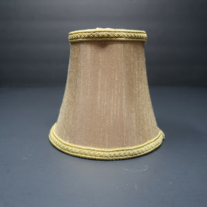 Mini Clip On Bell Lamp Shade Dark Taupe 3" x 4.5" x 4.75"