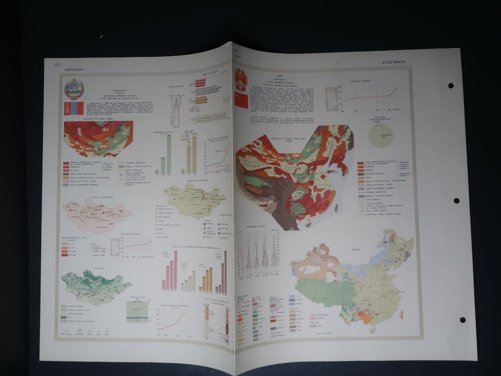 Vintage World Atlas Part VI (Atlas Świata część VI) Polish Version 16" x 12.5"
