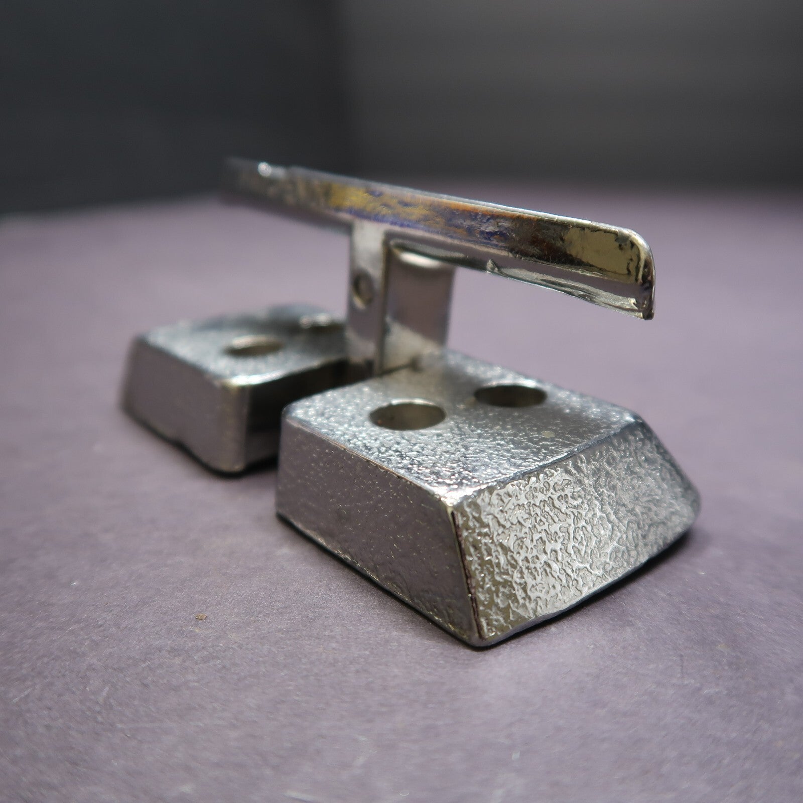 Clark Industrial Folding Chrome Boat Cleat Vintage