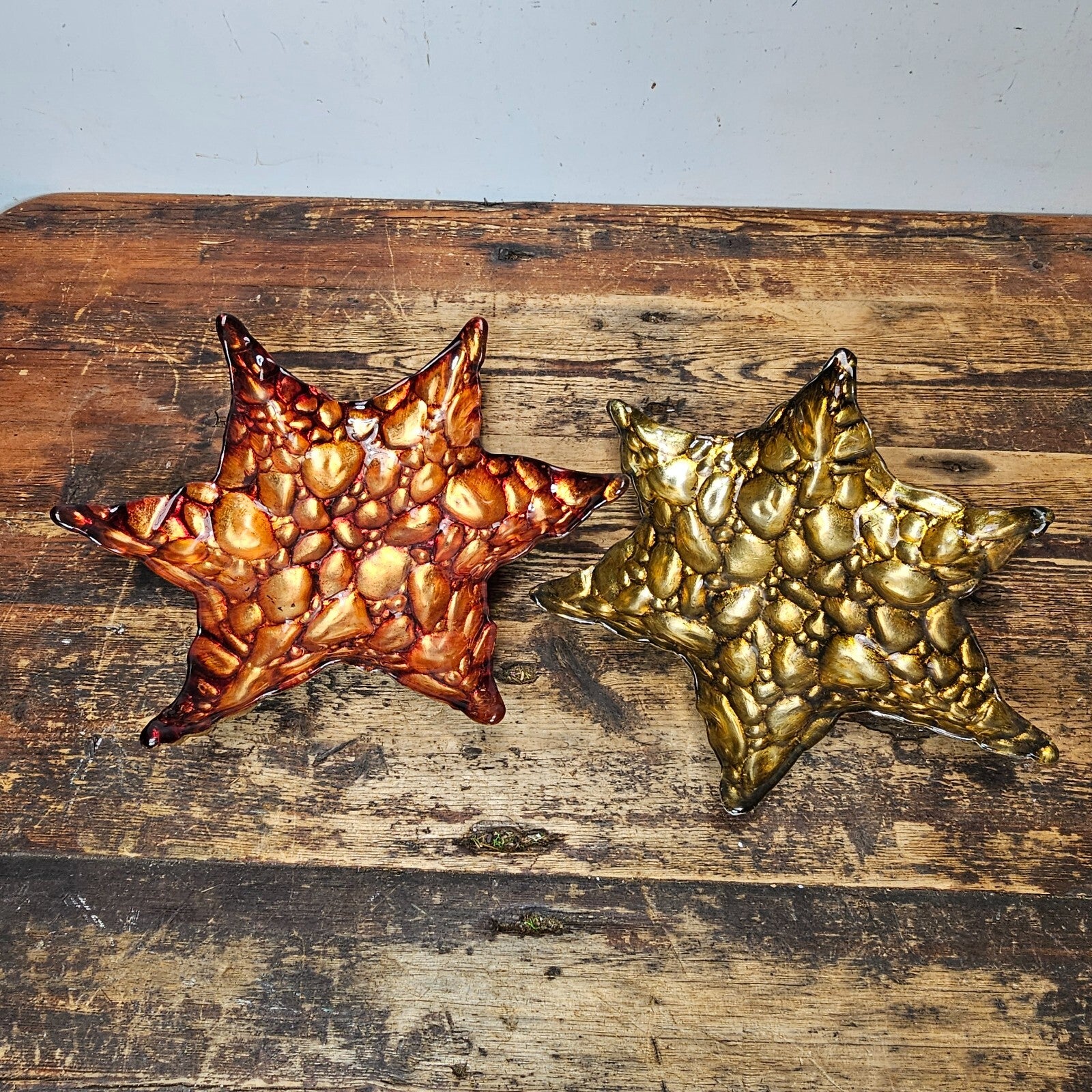 Set of 2 Z Gallerie "Arda" Pebble Star Bowl Set