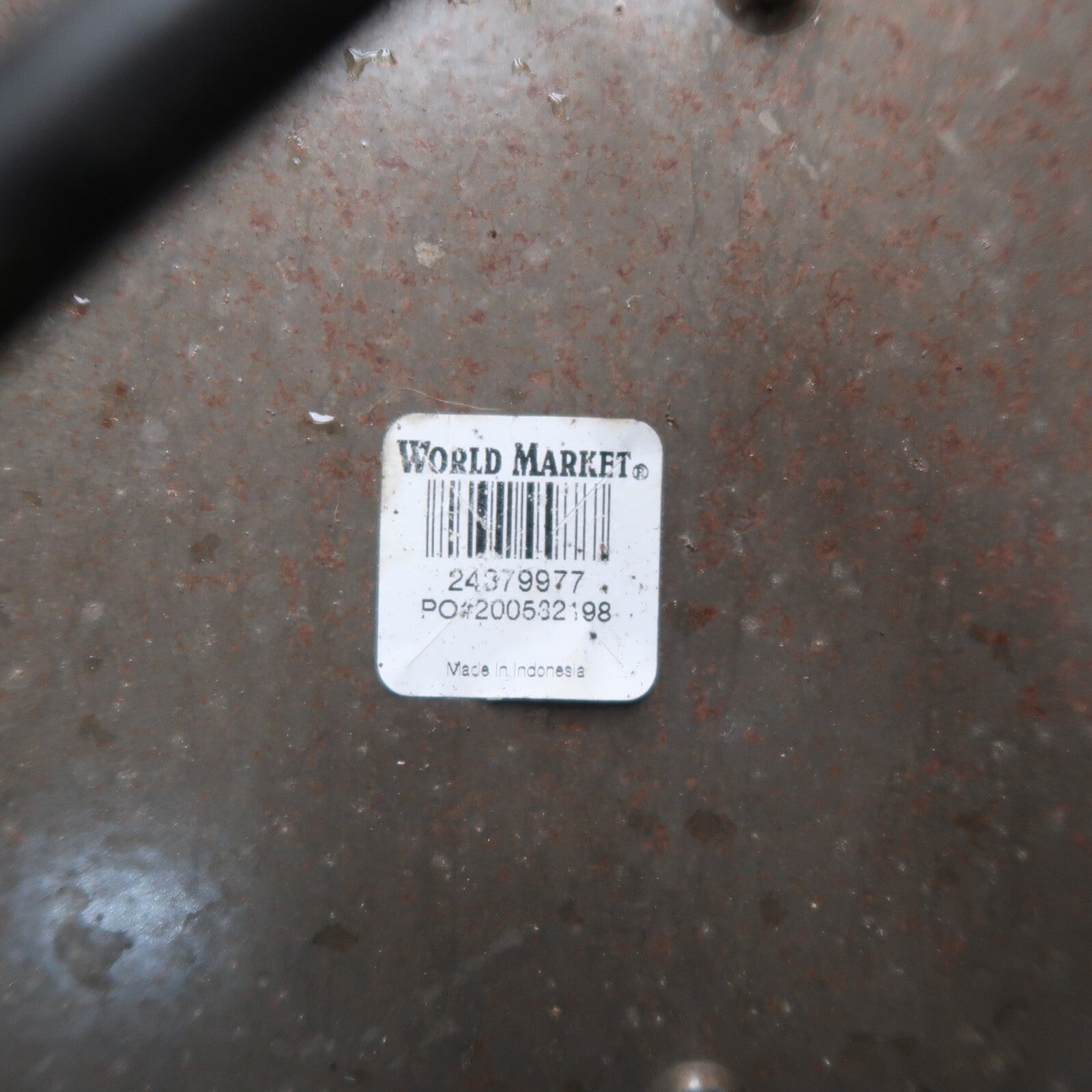 World Market Metal Jackson Tub Chair Polished Metal Patio Chair (A)