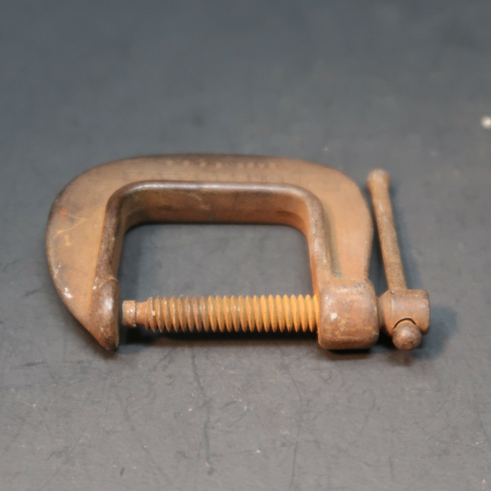 Vintage Small Unbreakable Malleable Iron C Clamp Made in USA