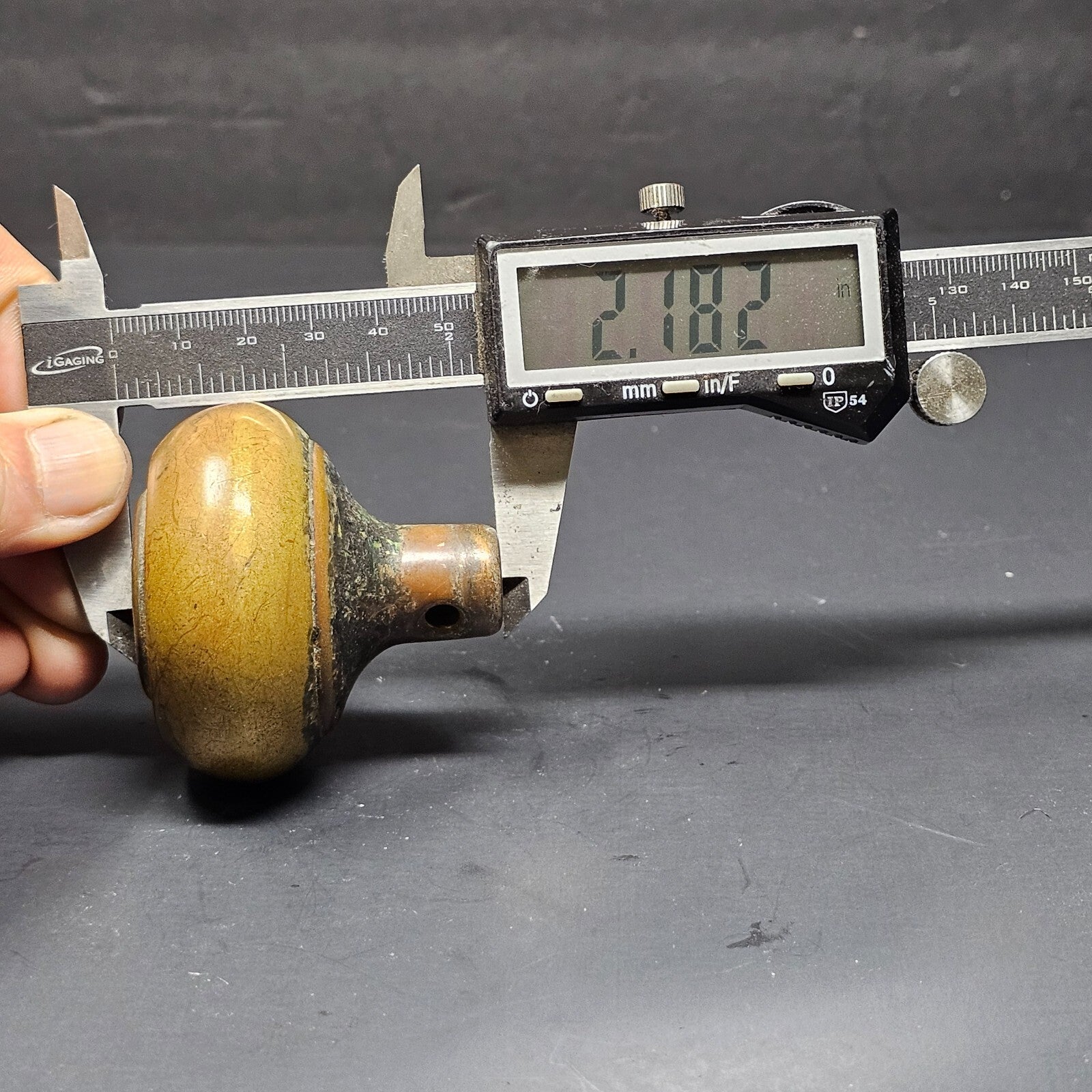 Antique Single Door Knob Solid Brass