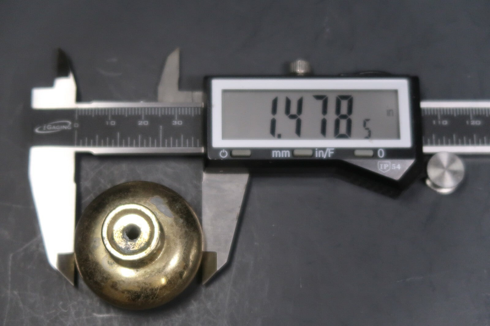 Vintage Brass Round Knob 1.5" x 1.5" x 1.2"