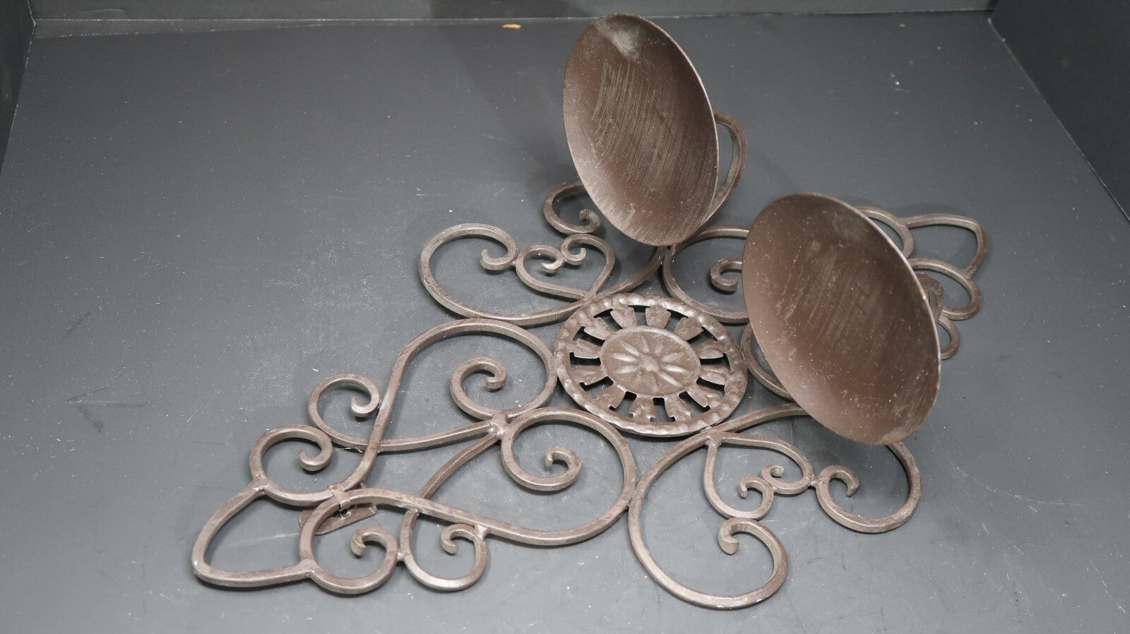 Metal Candle Holder Wall Sconces W 10" x D 6" x H 18"