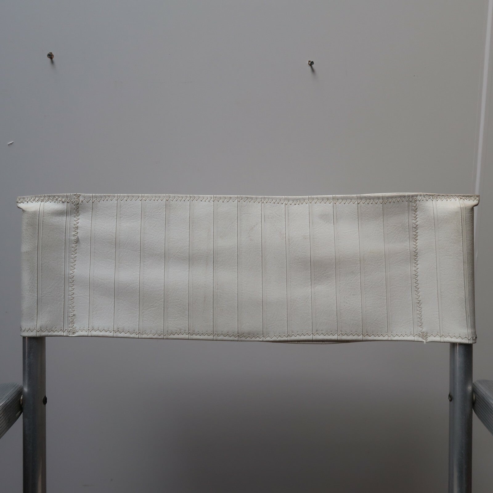Vintage Aluminum Lawn Beach Chair With Canvas Seat