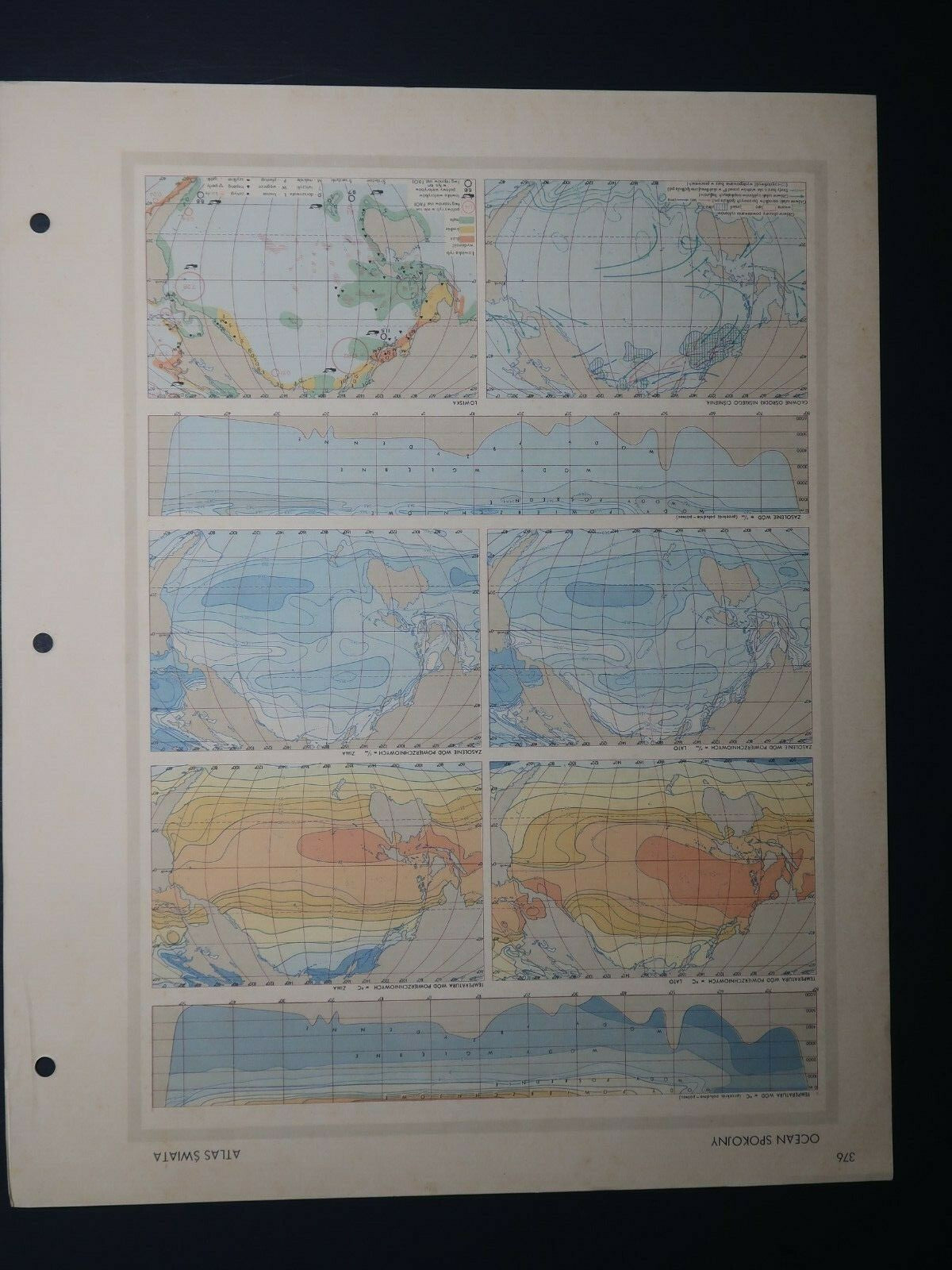 Vintage World Atlas Part VI (Atlas Świata część VI) Polish Version 16" x 12.5"