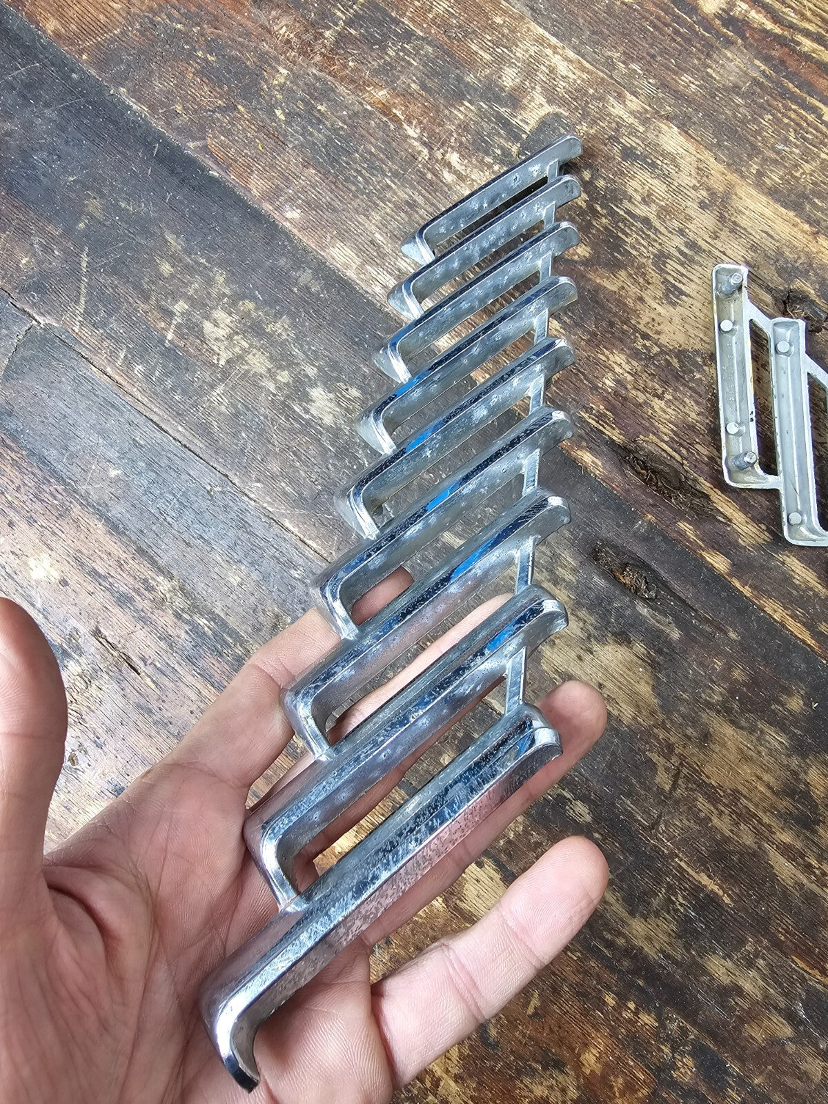 1955 - 1957 Thunderbird Chrome Hash Marks Both Sides T-bird Car Trim Pieces Ford