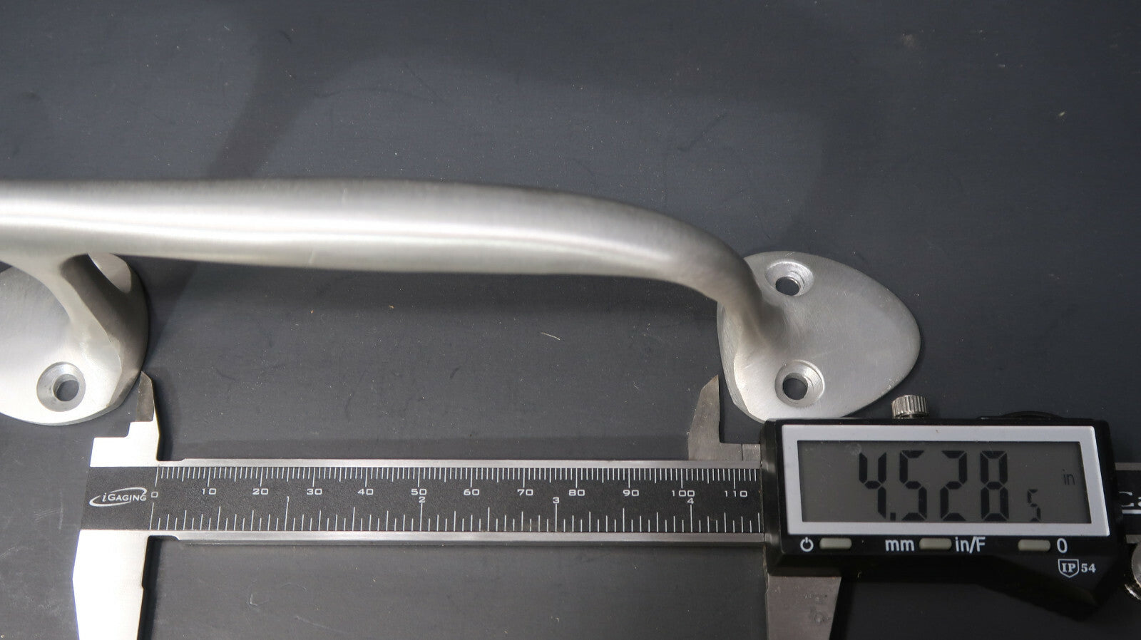 Vintage Aluminum Door Pull Lever MCM With Box
