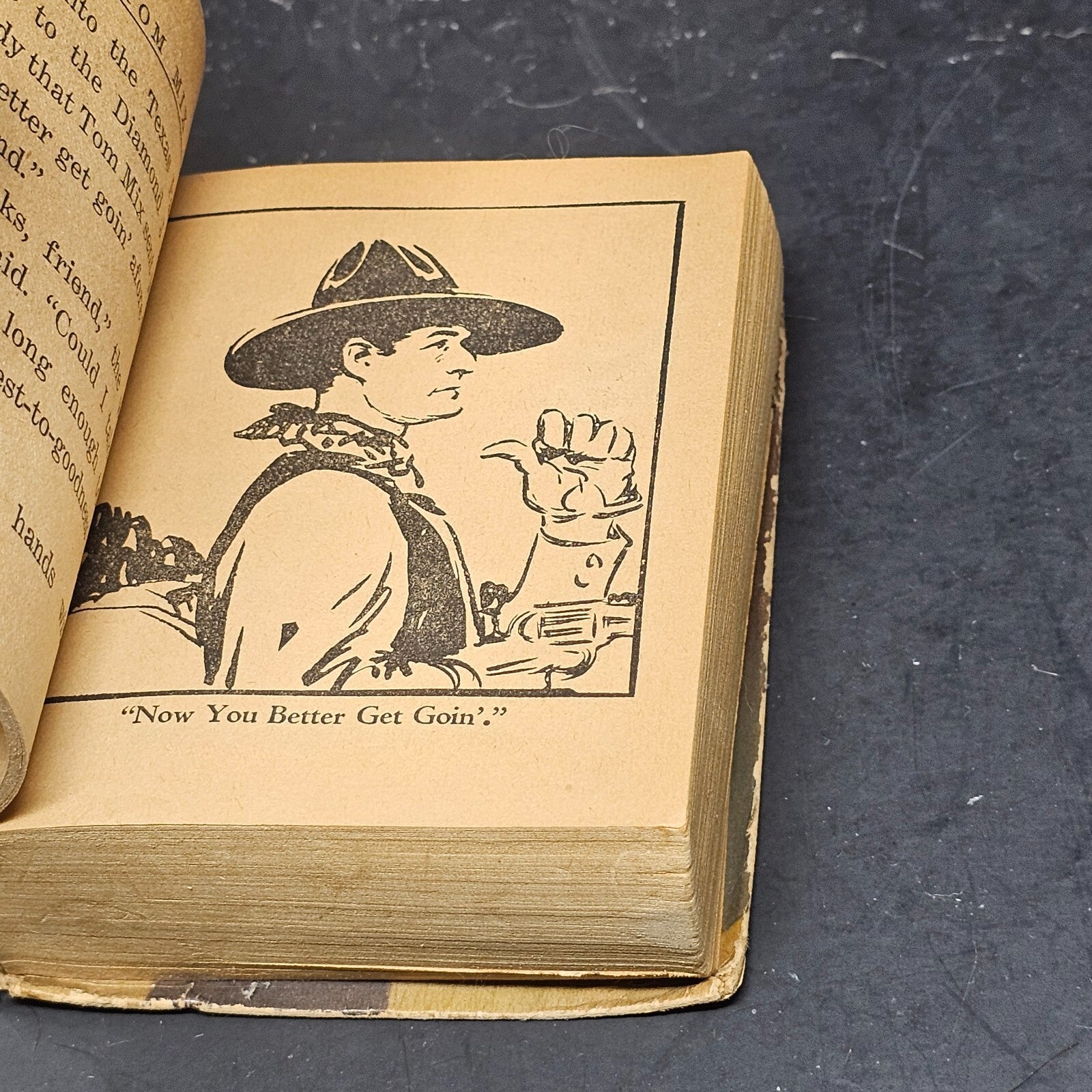 vintage Big Little Book TOM MIX AND THE STRANGER FROM THE SOUTH 1183