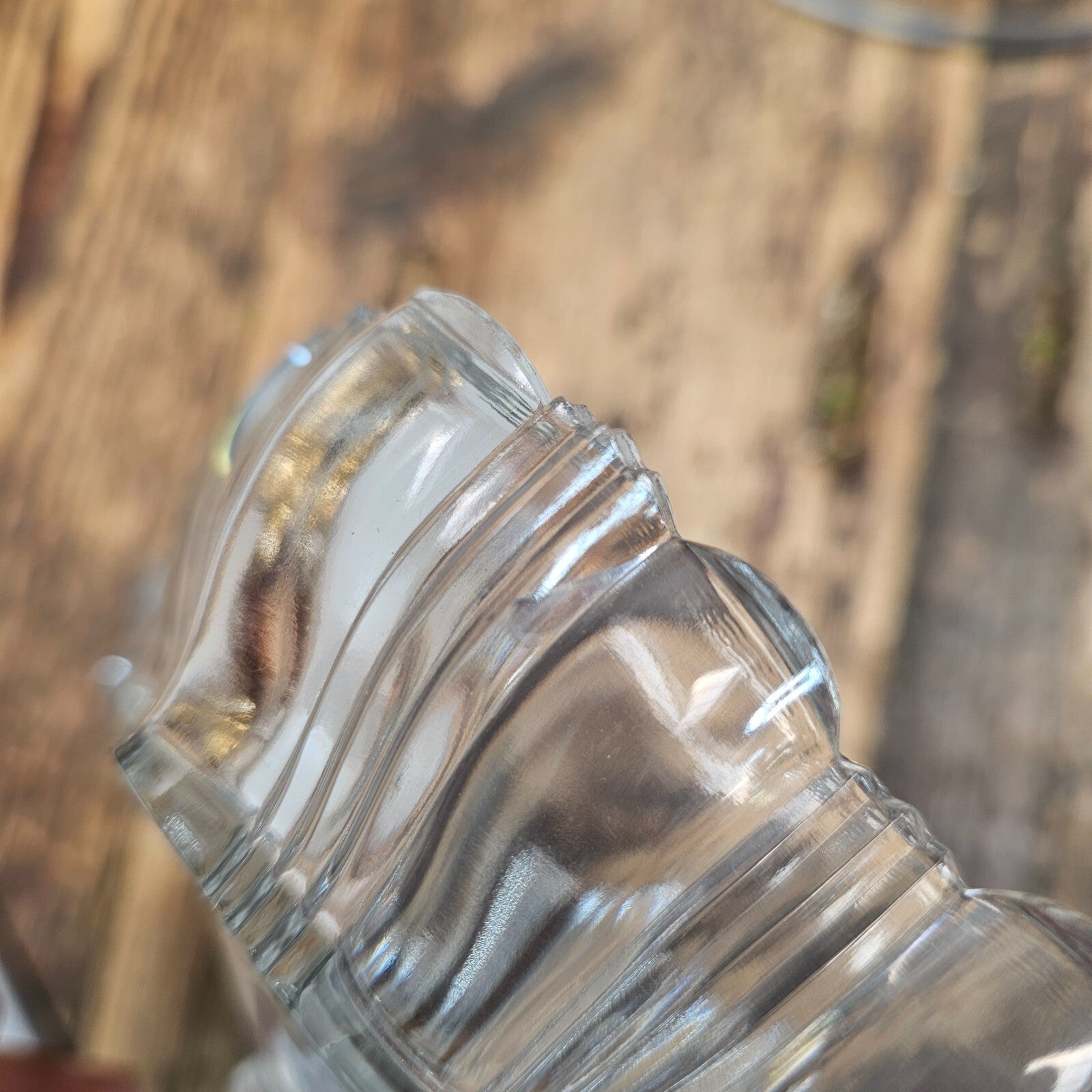 Vintage Pressed Glass Pedestal Candy Dish with Lid