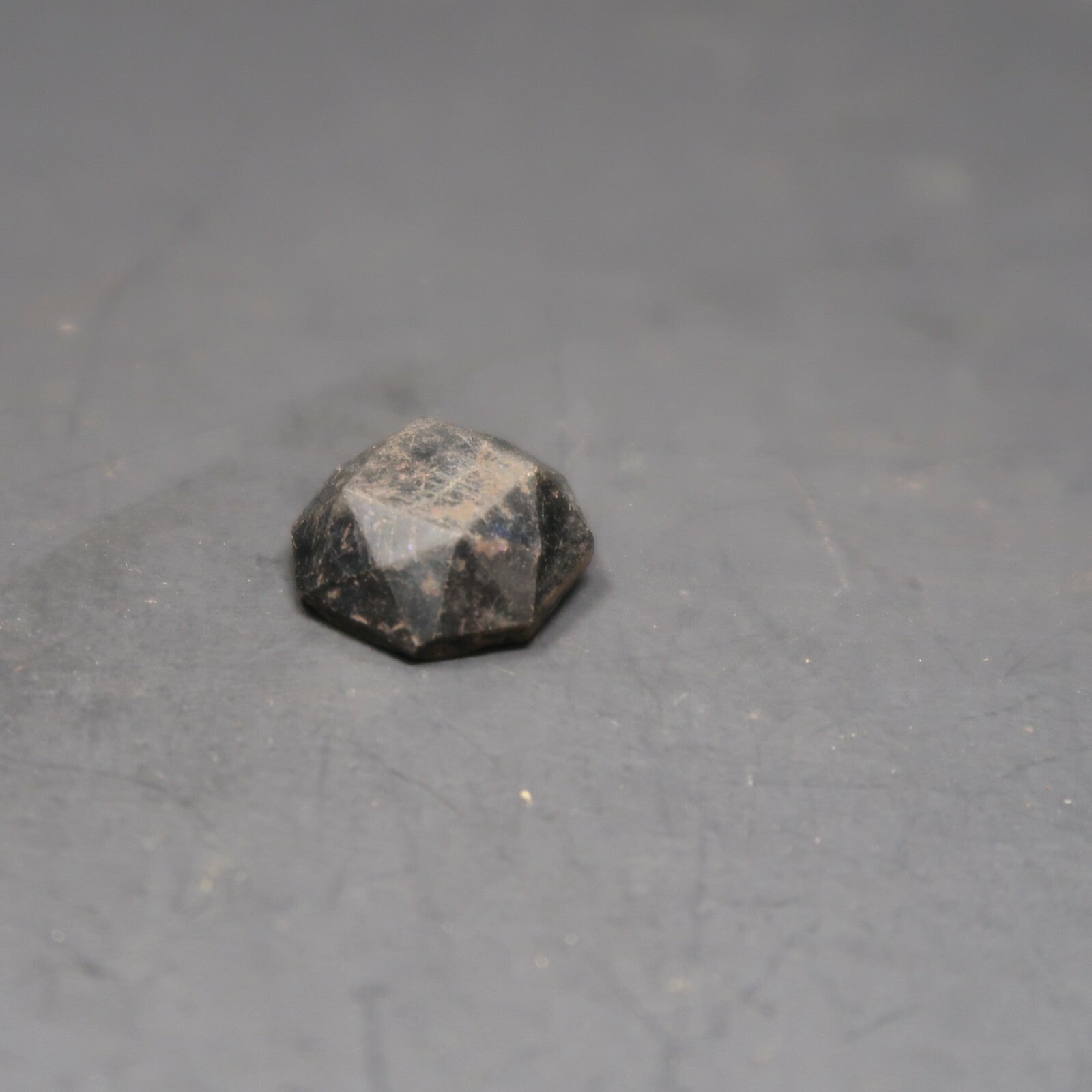 Antique Black Octagon Button