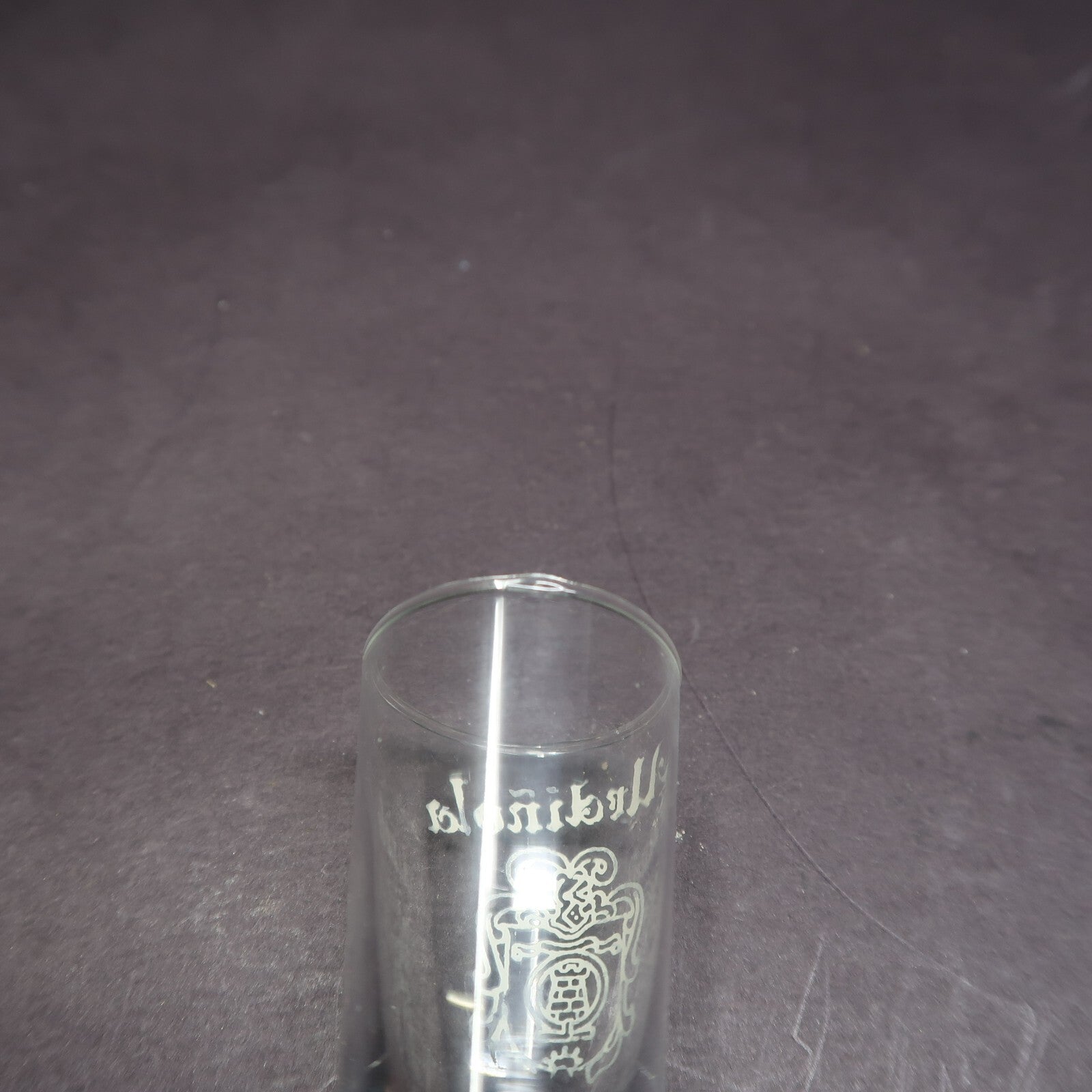 Vintage Urdinola Conac Shot Glass Stemware H 3.7"