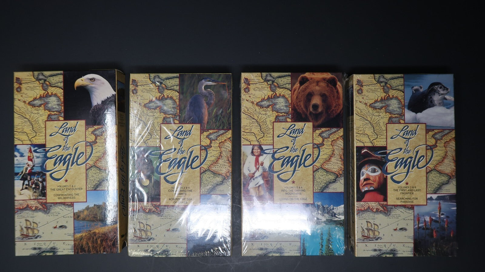 Set of 4 VHS Land of The Eagle Volumes 1 ~ 8