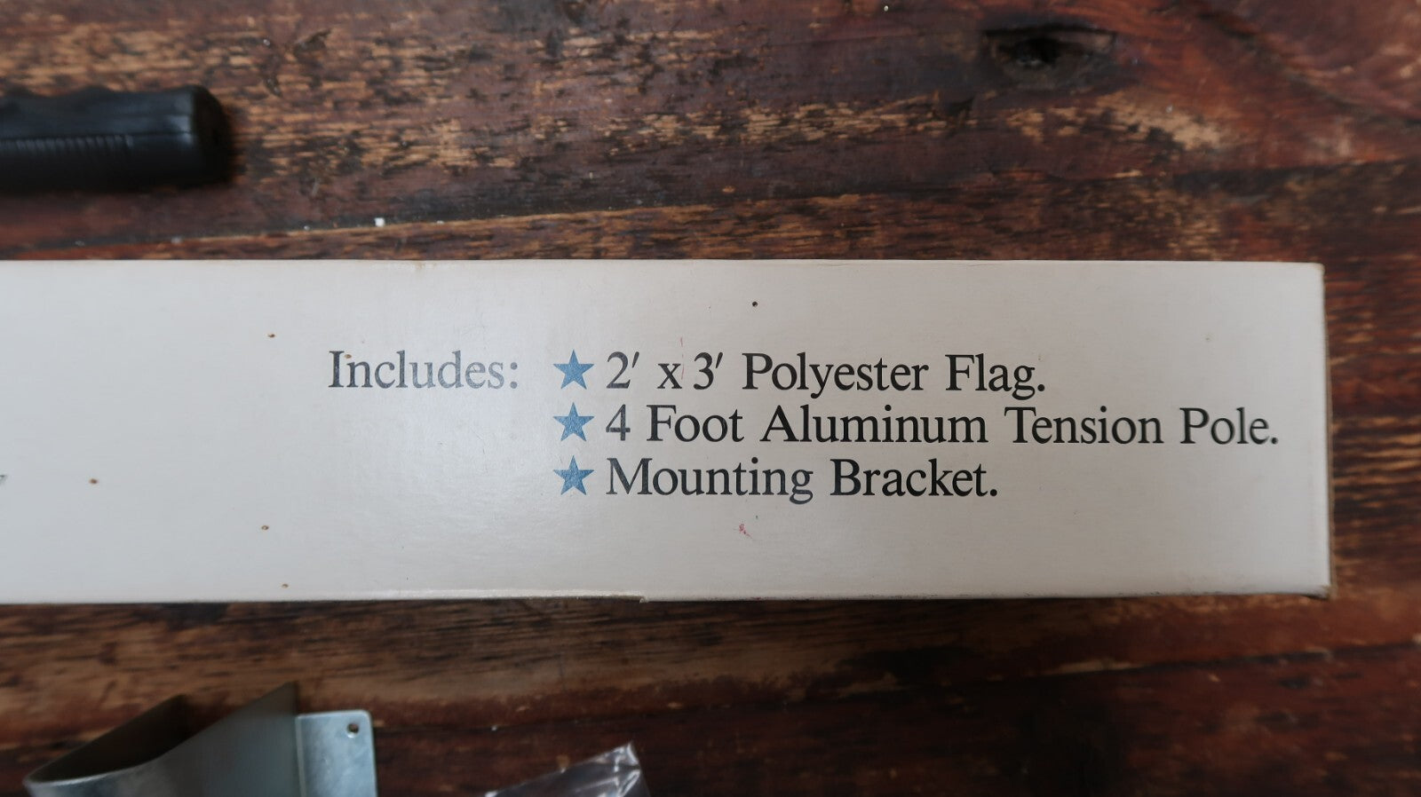 Ralphs American Flag Set 2 x 3 FT Polyester Flag with 4 FT Tension Pole NOS