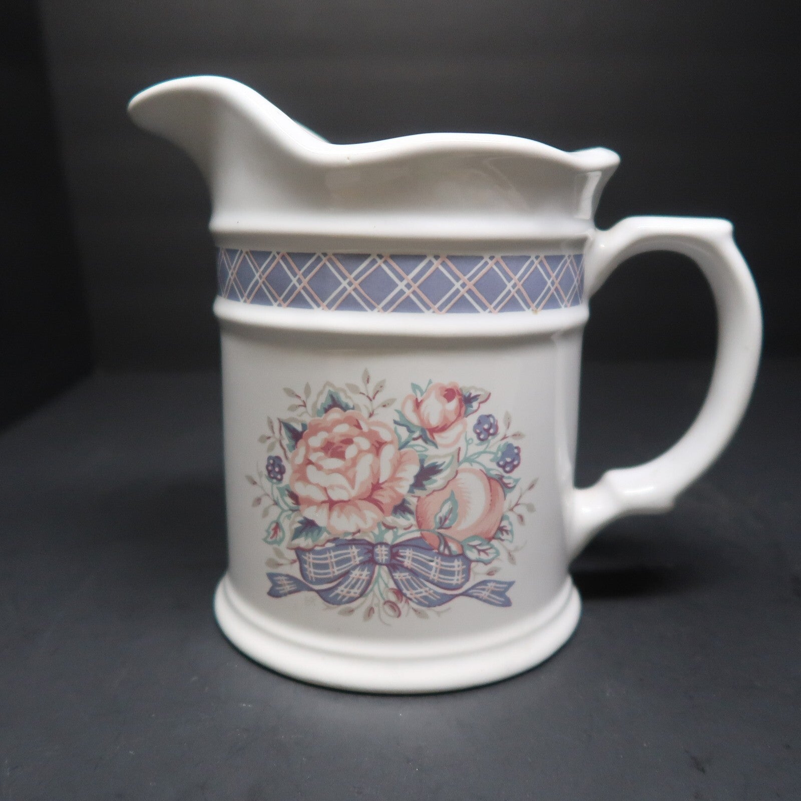 Ceramic Small Pitcher Rose Farmhouse 4.5" x 4.5" x H 6"