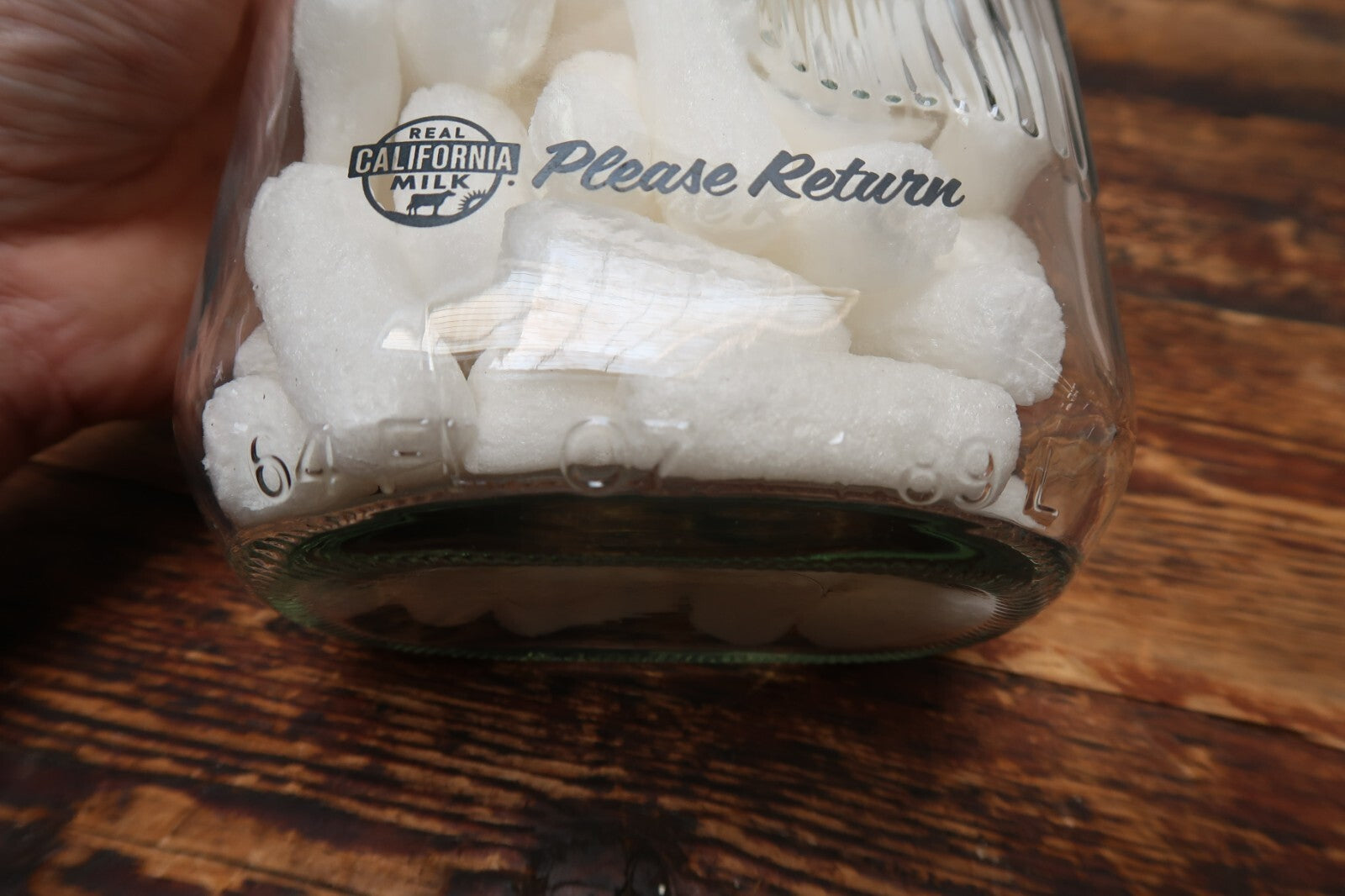 Broguiere's Dairy "Real California Milk"  & Top O’ The Morn Farms Glass Bottles