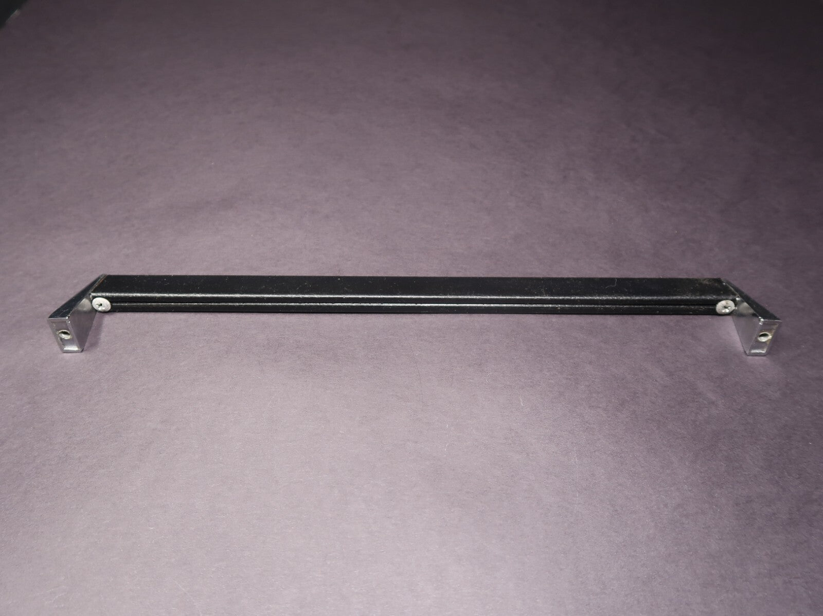 Vintage Cabinet Handle Pull Kitchen Drawer Pull Black & Chrome 12"