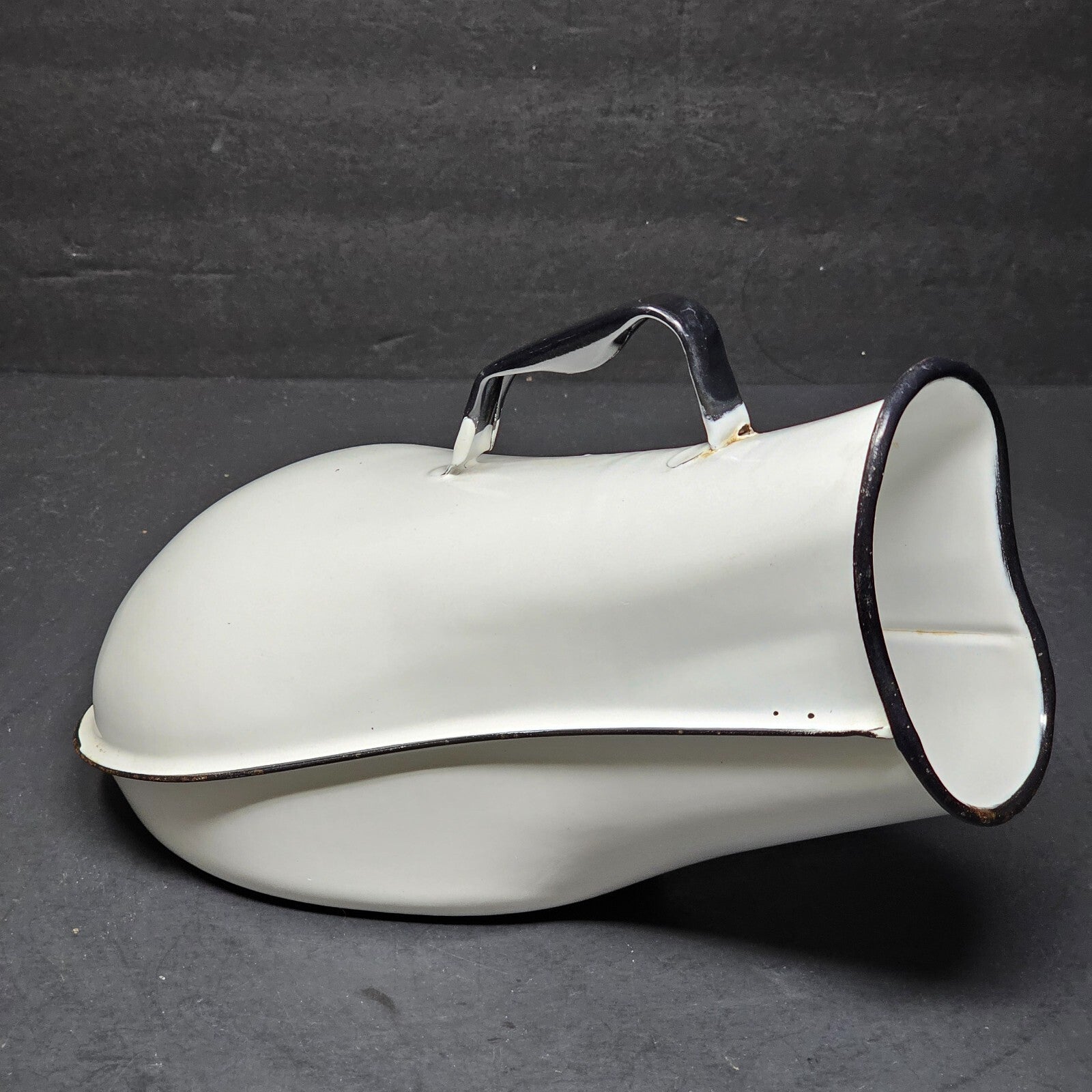 Vintage Jones White Enamel Ware Female Urinal