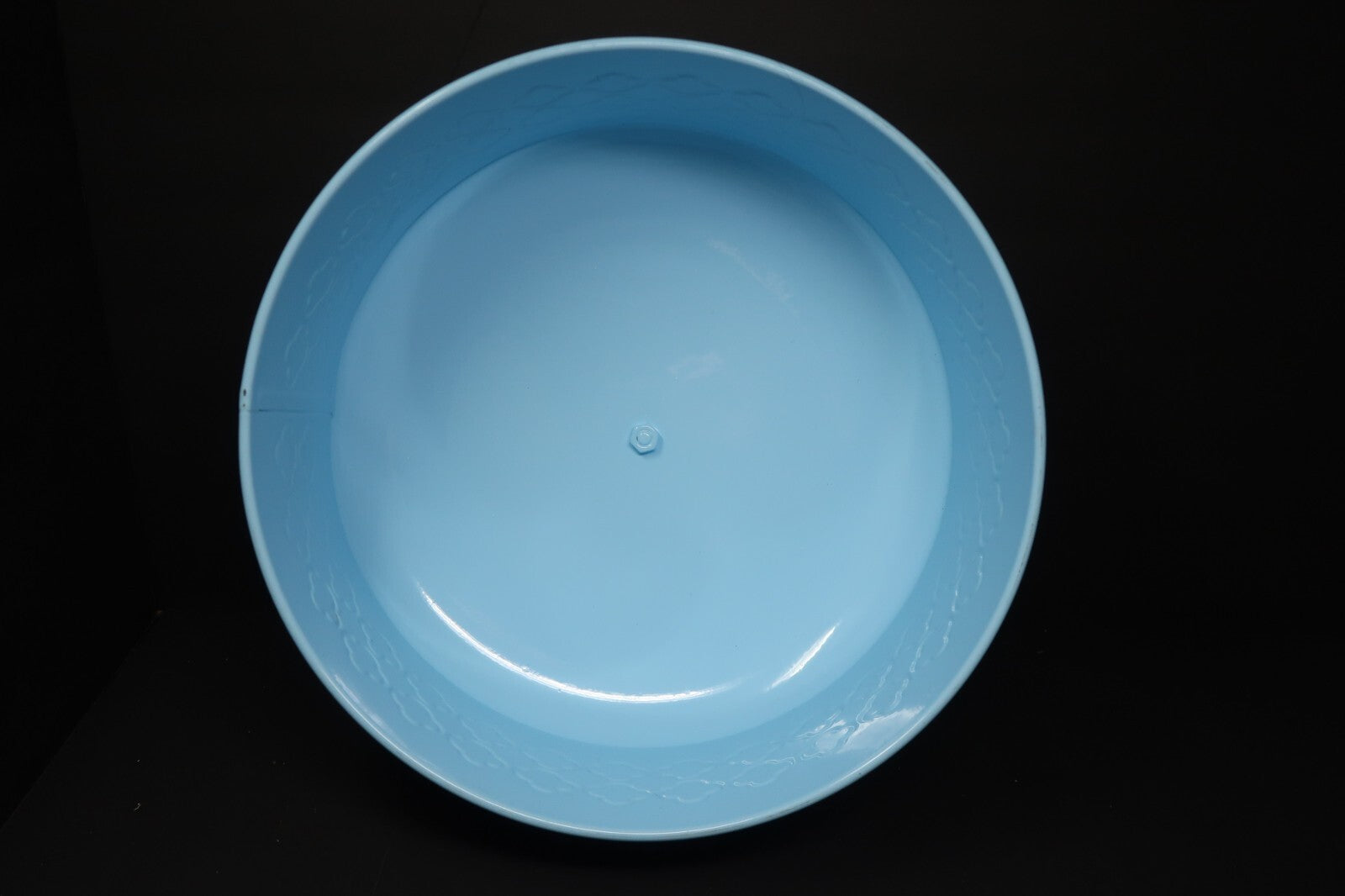 Metal Food Cover Sky Blue Cake Cover 11.5" x 11.5" x H 6.5"