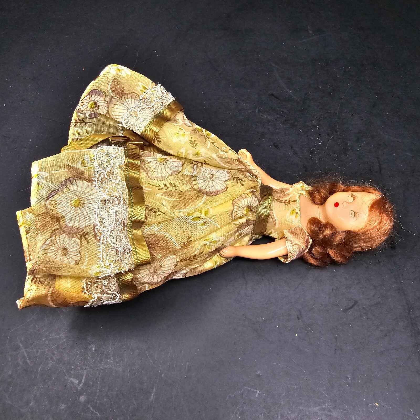Vintage Nancy Ann Storybook Doll 6" Hard Plastic Sleep Eyes