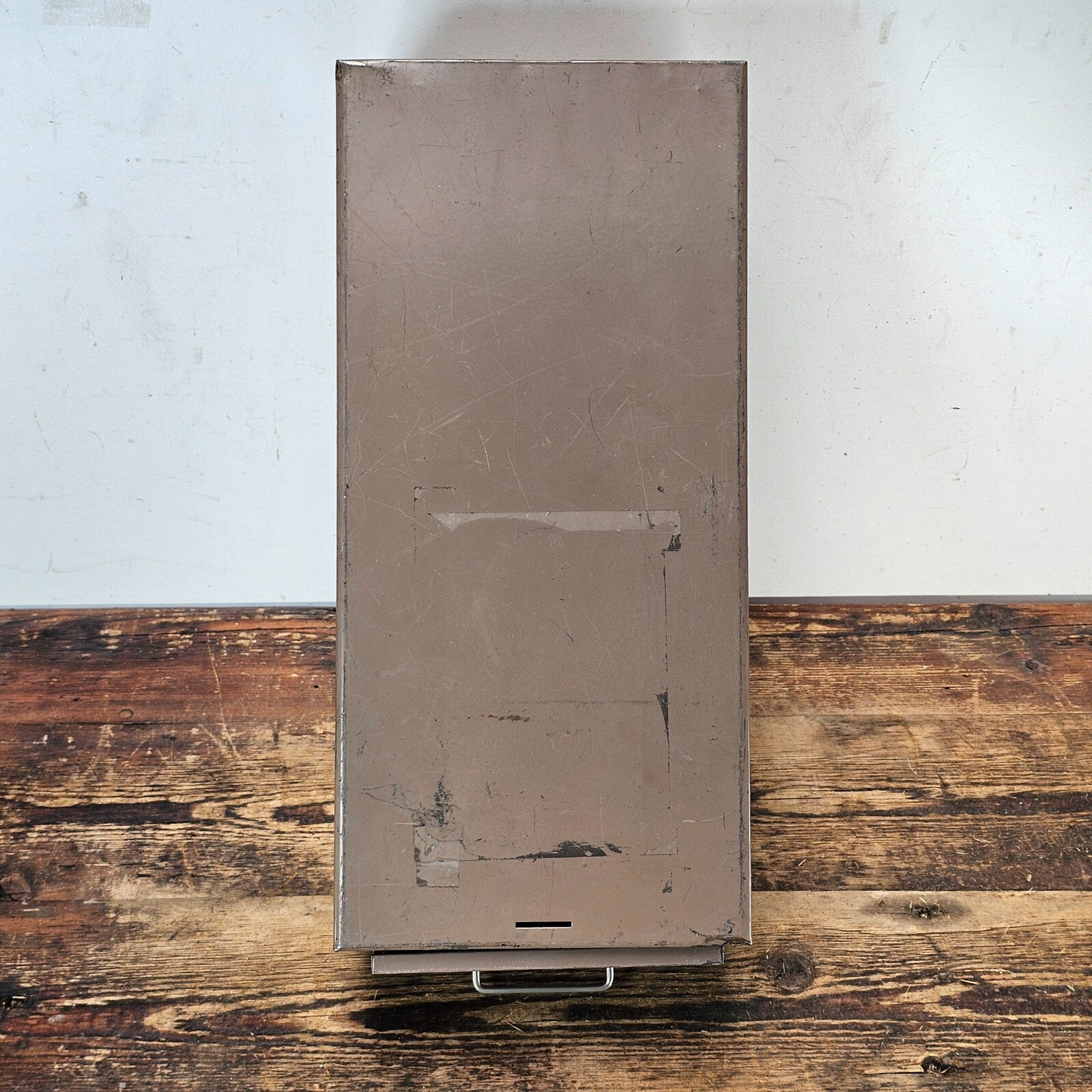 Vintage Metal Lit-Ning Card File Drawer