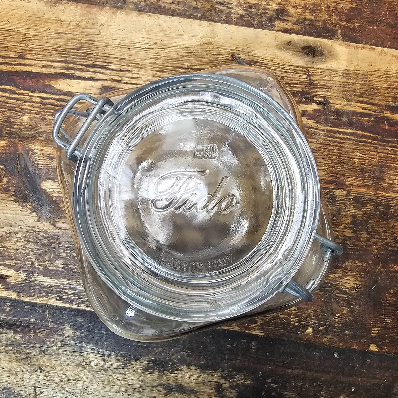 Bormioli Rocco Fido Glass 3 Liter Square Canning Jar from ITALY (No Gasket)