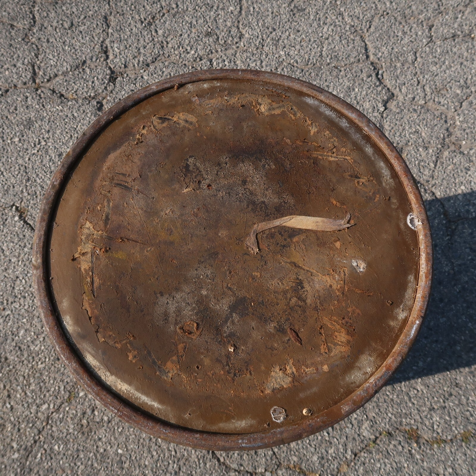 Vintage Calco Fiber Drum Barrel Storage With Lid 19" Diam. 31" Tall