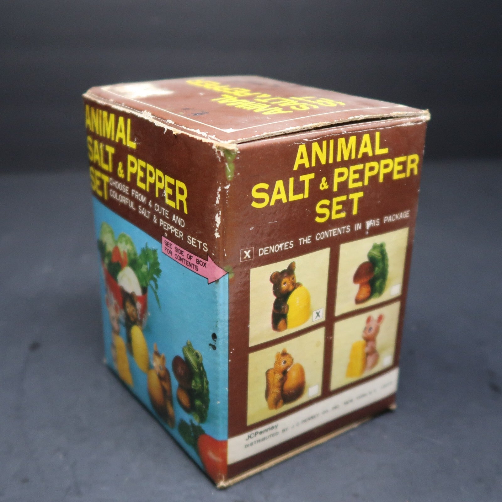 Vintage JC Penny Bear & Beehive Salt & Pepper Shaker Set