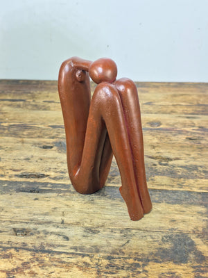 Handcrafted Modernist Abstract Human Figure Sculpture