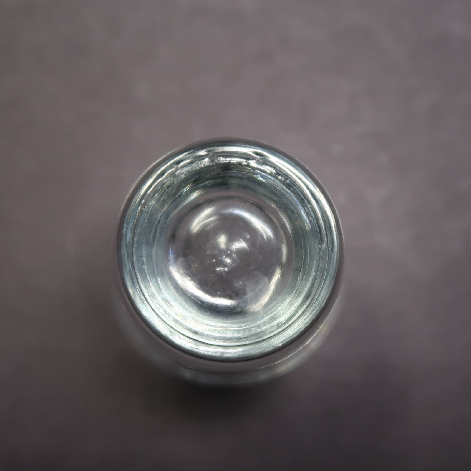 Clear Shot Glass Etched " Merry Christmas 1985 " H 2.3"