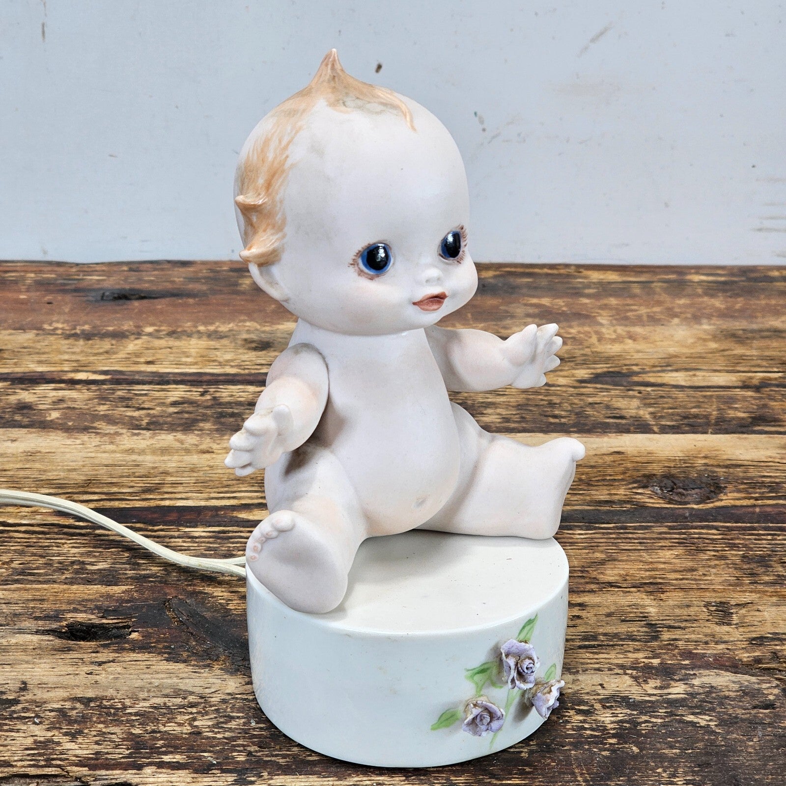Vintage Kewpie Baby Doll Bisque Lamp
