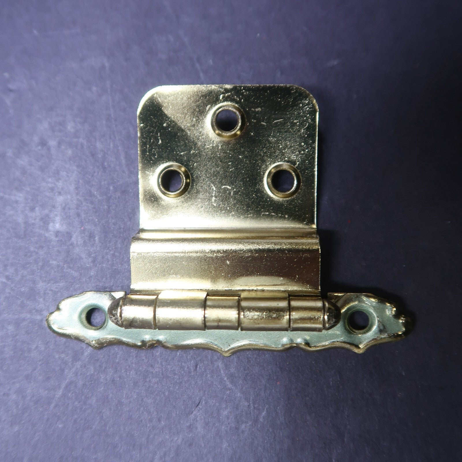 Vintage Ajax Cabinet Door Hinge Pair Steel NOS