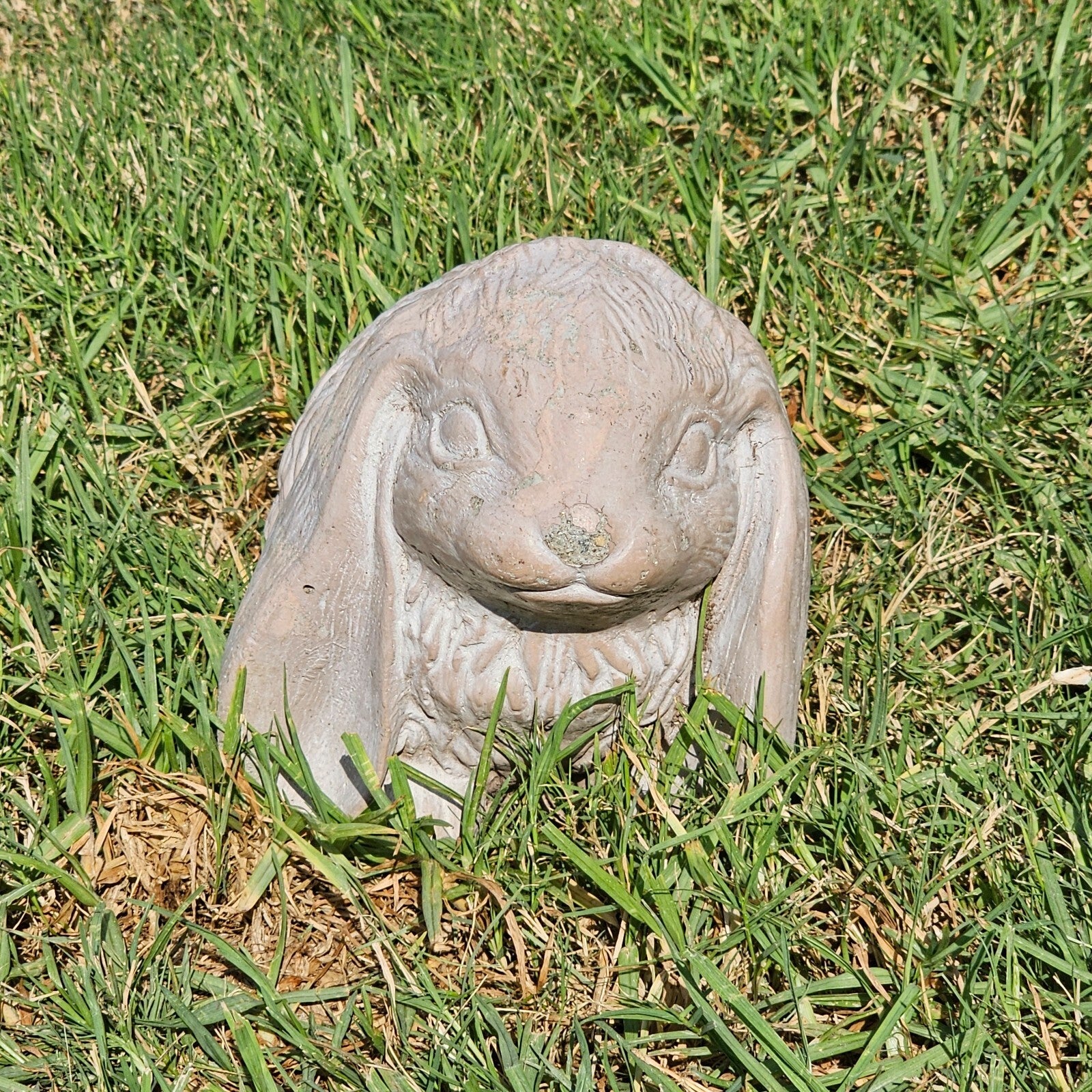 Concrete Lop Eared Rabbit Bunny Garden Statue 10"L x 5.5"W x 6.5"H