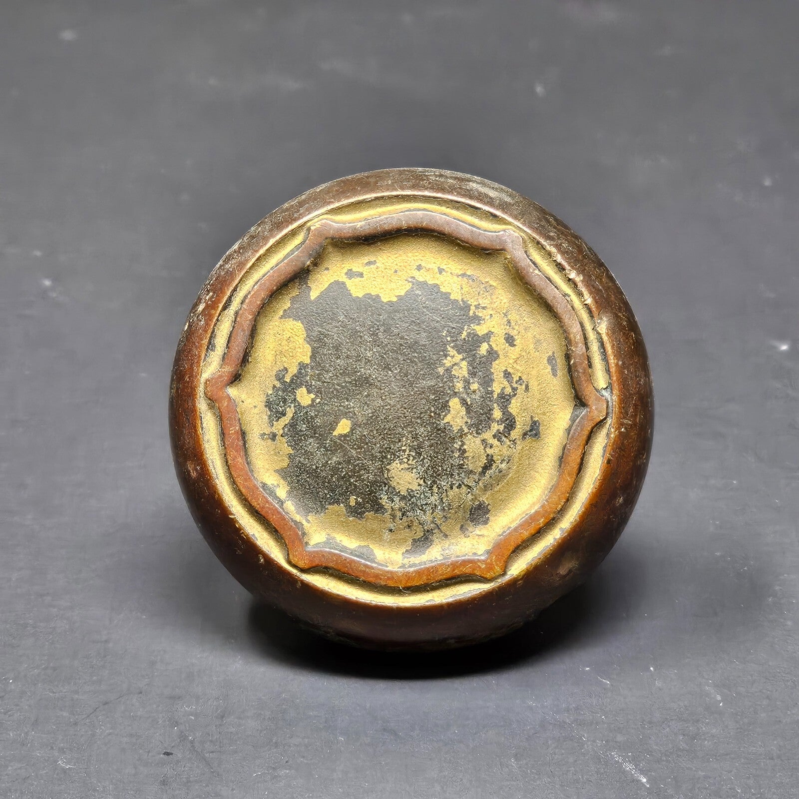Antique Single Door Knob Solid Brass
