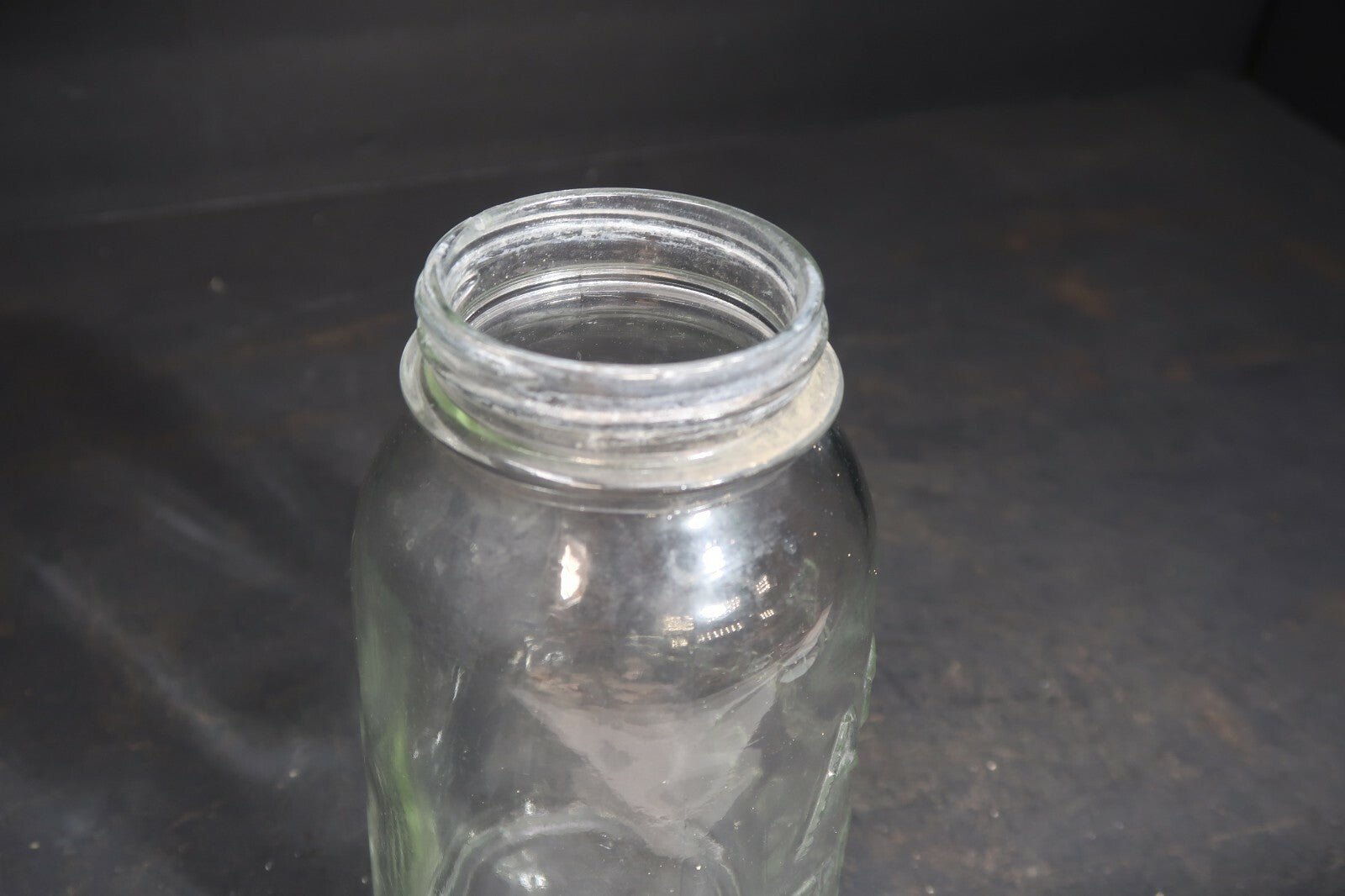 Vintage Atlas Strong Shoulder Mason Canning Jar With Zinc Lid 3.75" x 7"